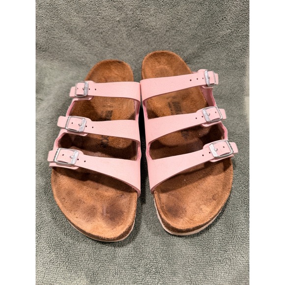 Birkenstock Shoes - Birkenstock Florida Fresh Pink Three Strap Sandals EU 40 US 9-9.5 Womens